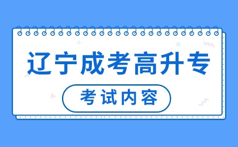 辽宁成考高升专考试内容