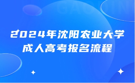 沈阳农业大学成人高考报名流程