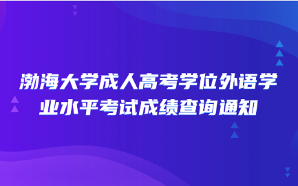 渤海大学成人高考