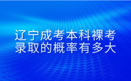 辽宁成考本科